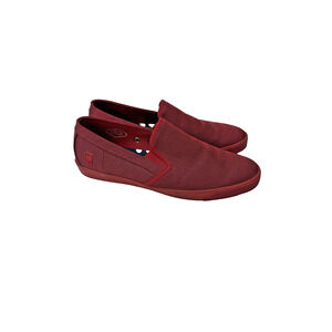 G Star RAW Red Dex Mono Slip On Sneakers Herringbone Men Streetwear Shoes Size